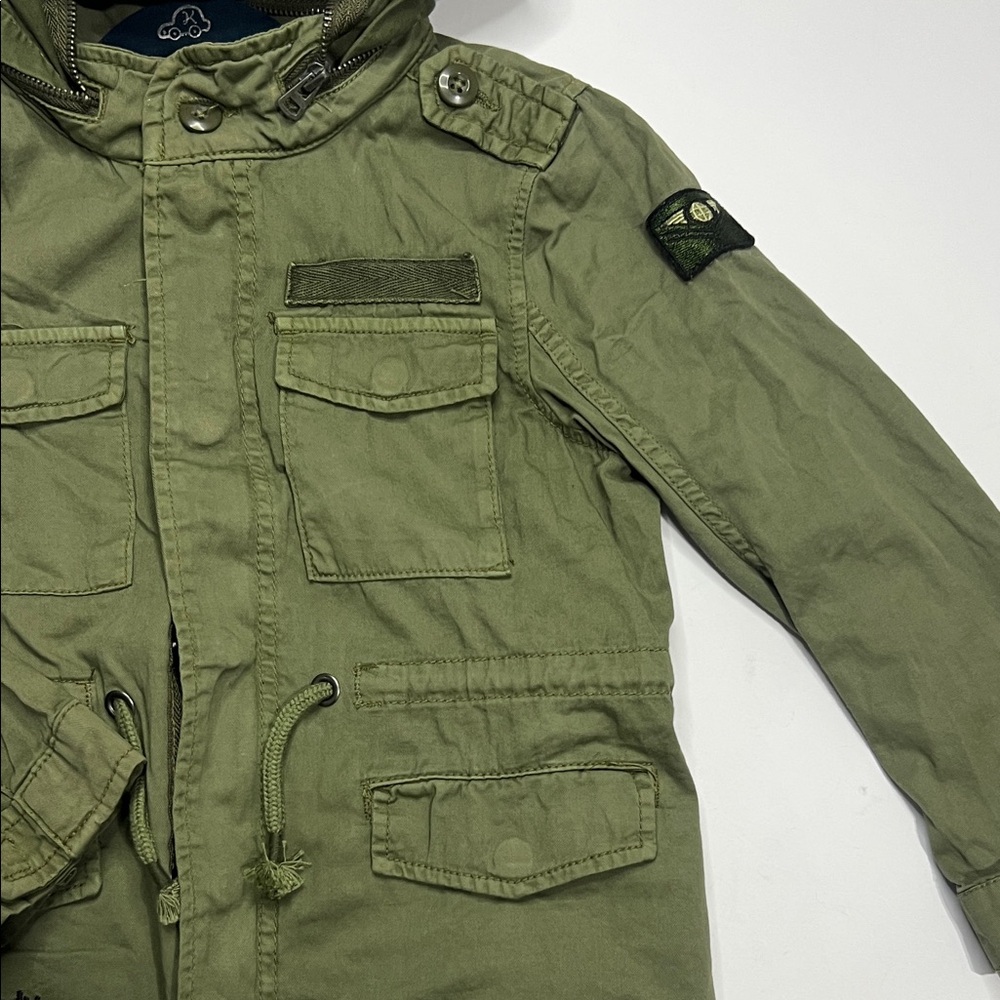 Zara Boys Aviator Olive Green Jacket size 6 - Picture 6 of 10